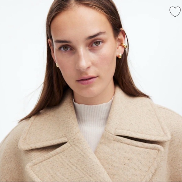 Madewell Oversized-Collar Short Peacoat XS - Picture 5 of 7